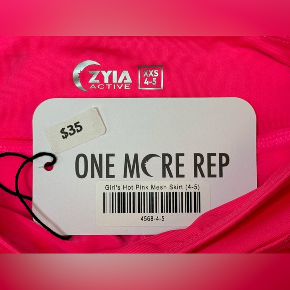 ZYIA Girl’s Hot Pink Mesh Skirt (4-5) NWT 4568 - Picture 15 of 16